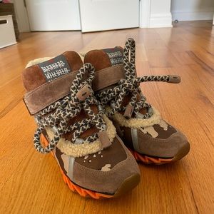 Rare Camper Lab X Bernhard Willhelm Shearling Sneakers - Gem